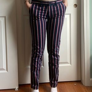 Tommy Hilfiger navy blue striped pants size 0